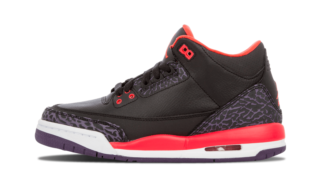Air Jordan 3 Retro GS "Crimson" 398614 005