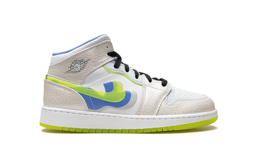 Air Jordan 1 Mid SE GS "Warped Swoosh'" DV1314 017