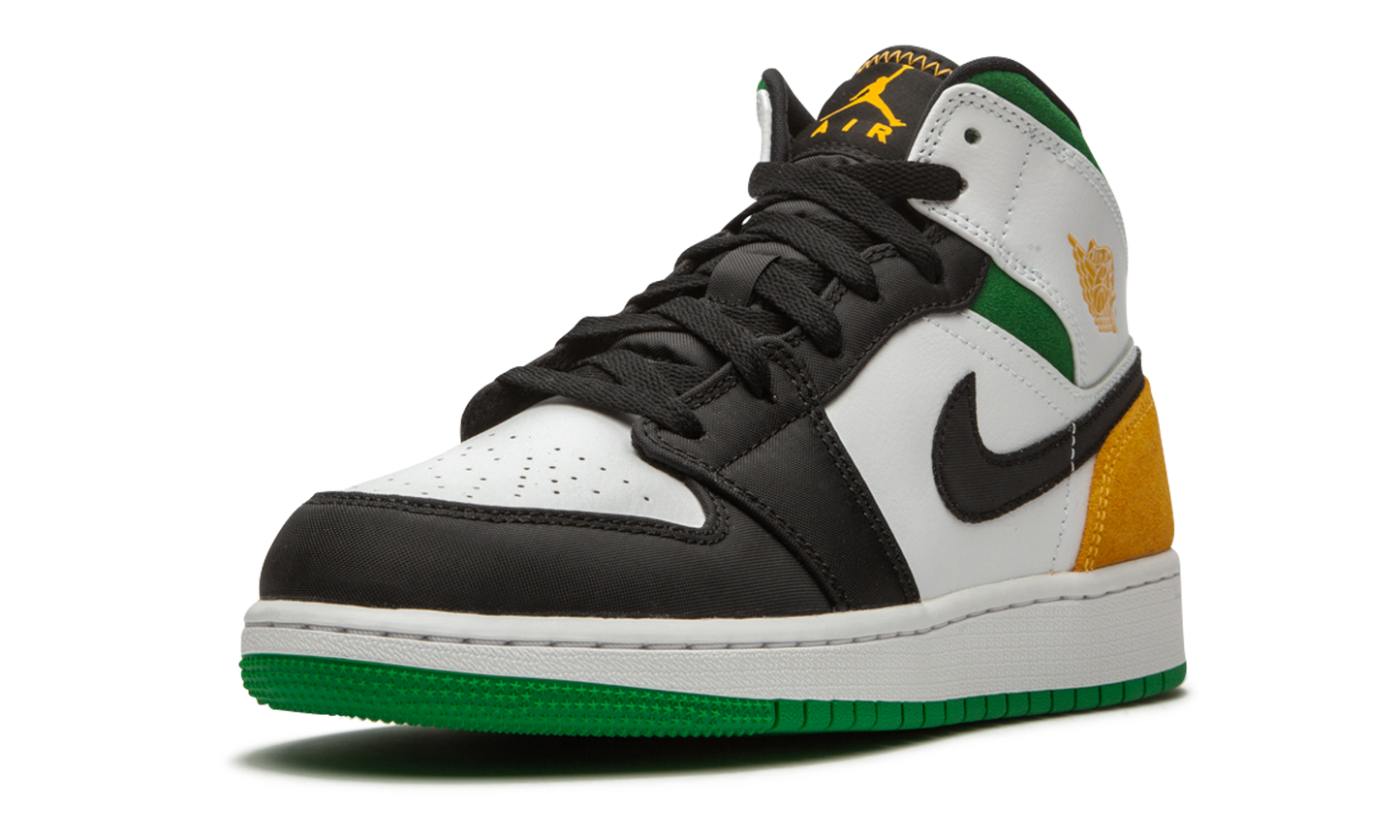 Air Jordan 1 Mid SE GS "Laser Orange / Lucky Green" BQ6931 101