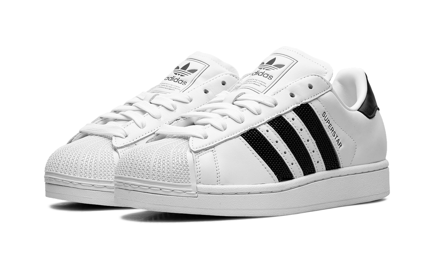 Superstar II WMNS "White Black Beaded Stripes" JP9678