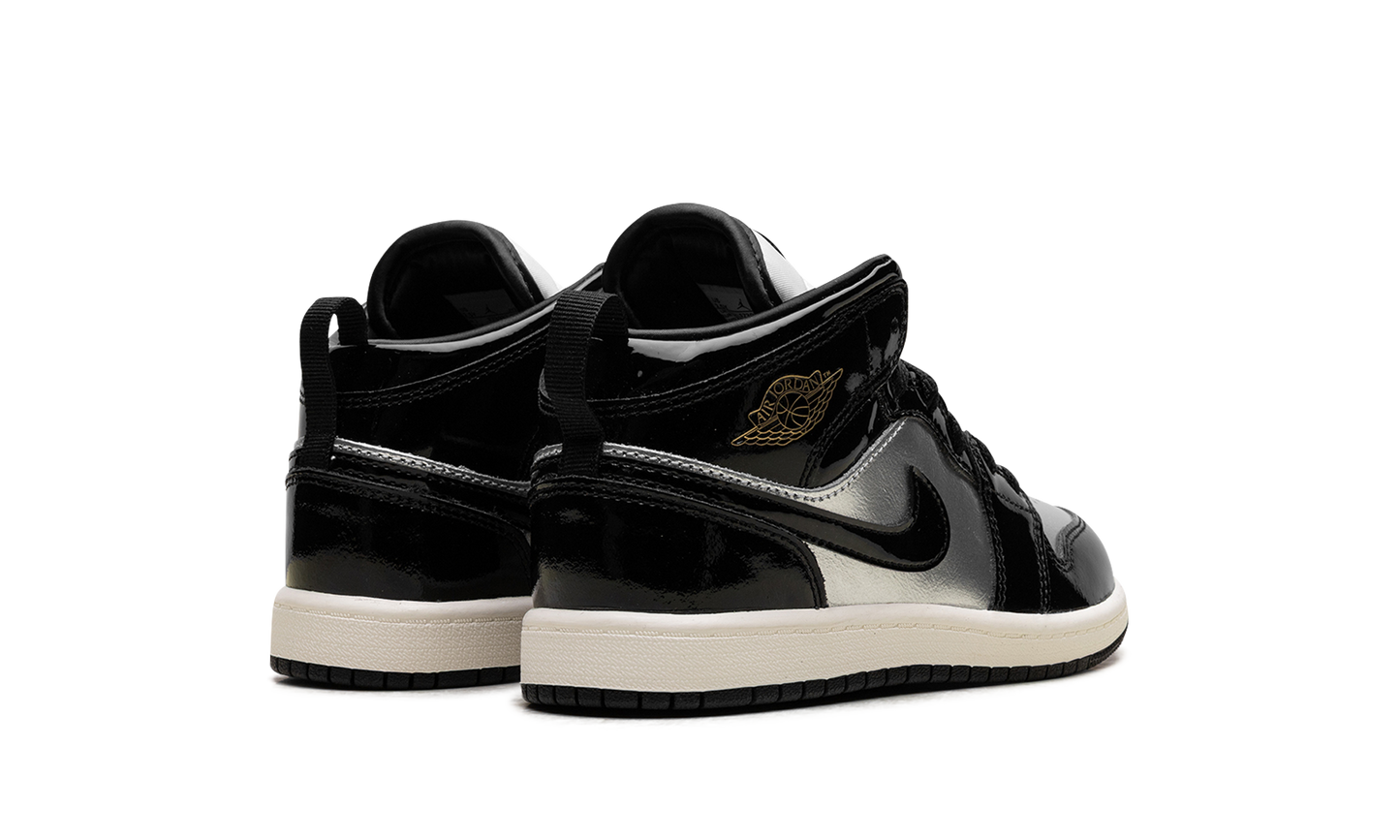 Jordan 1 Mid SE PS "Black Metallic Silver Sail Metallic Gold" FZ3937 001