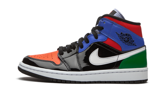 AIR JORDAN 1 MID SE WMNS "Multicolor Patent" CV5276 001