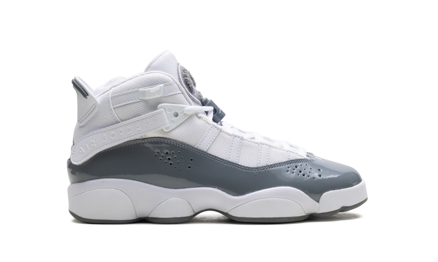 Air Jordan 6 RINGS GS "WHITE COOL GREY" 323419 121
