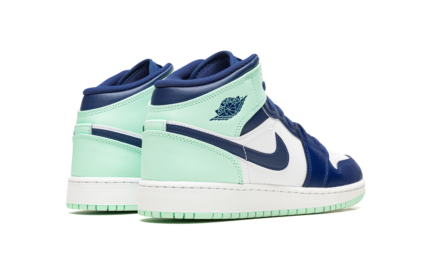 Air Jordan 1 Mid GS "Blue Mint" 554725 413
