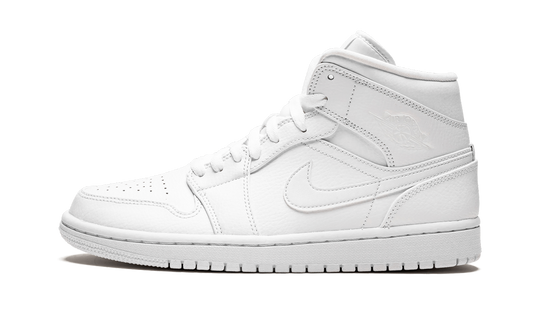 Air Jordan 1 Mid "Triple White" 554724 129