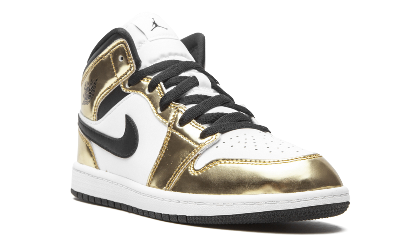 AIR JORDAN 1 MID SE PS "Metallic Gold"