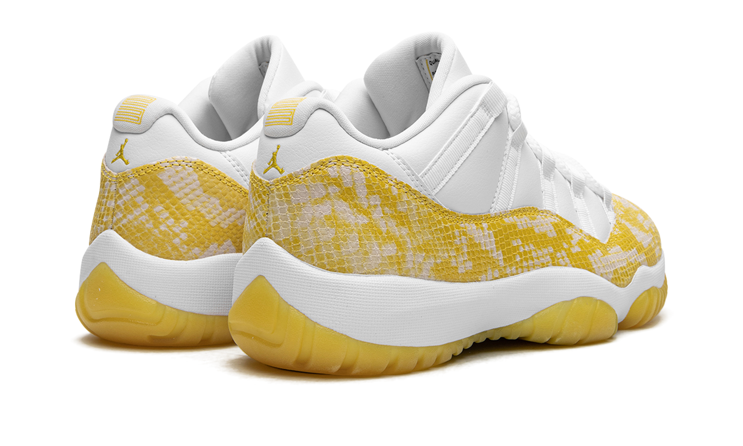 AIR JORDAN 11 LOW WMNS "Yellow Snakeskin" AH7860 107