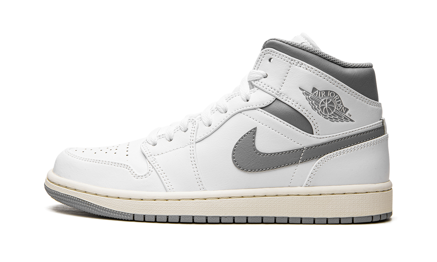Air Jordan 1 Mid "White / Stealth Grey" 554724 135