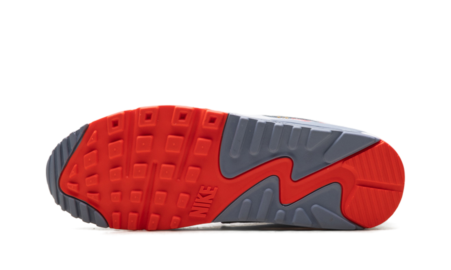 Air Max 90 Premium "Summit White Ashen Slate Pure Platinum Bright Crimson" HJ9147 121