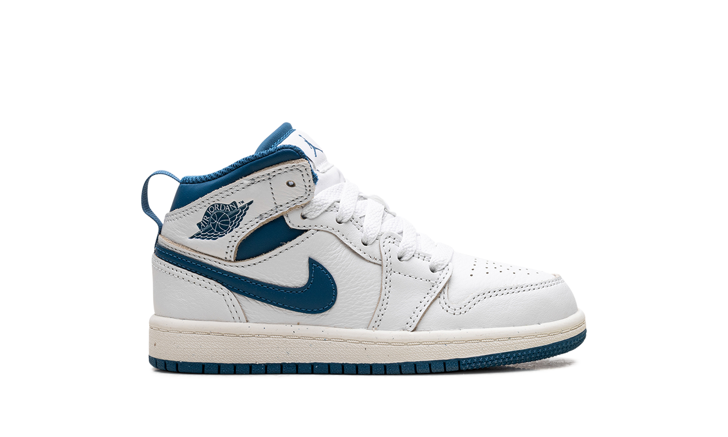 Air Jordan 1 Mid SE PS "INDUSTRIAL BLUE" FN7493 141