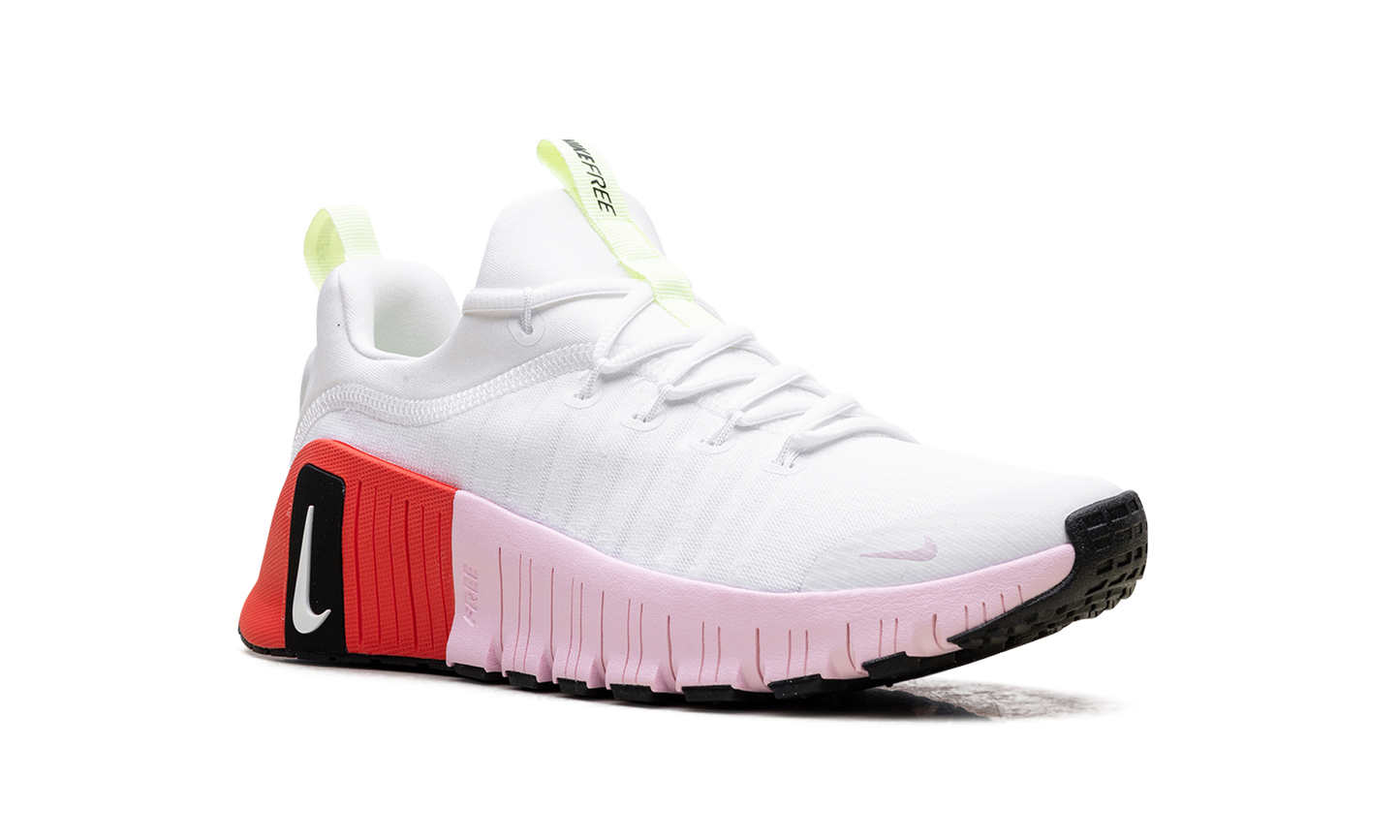 Free Metcon 6 WMNS "White Barely Volt Bright Crimson Pink Foam" IB4526 100