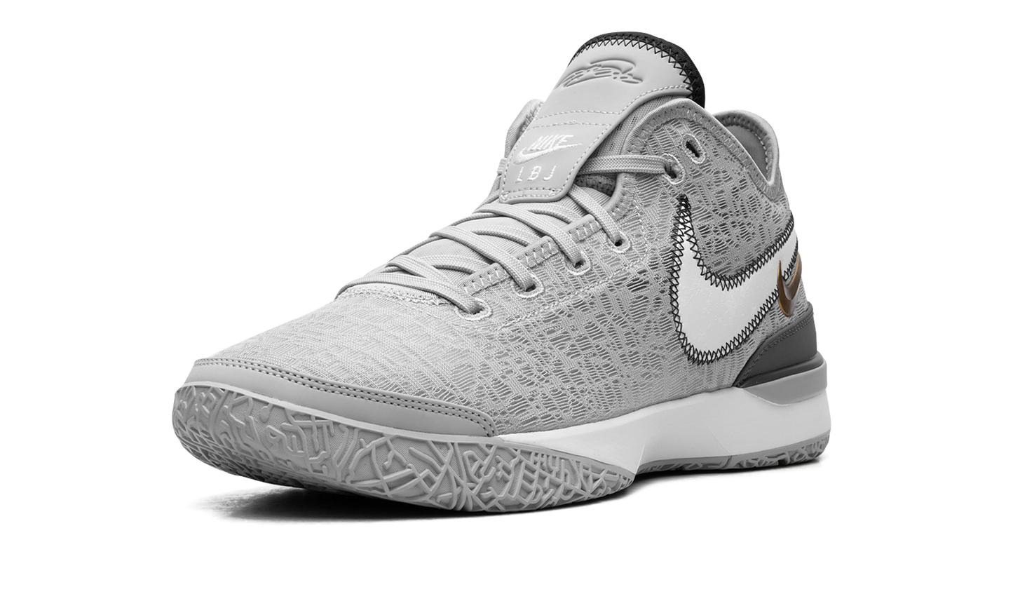 Zoom LeBron NXXT Gen "Wolf Grey Metallic Gold" DR8784 004