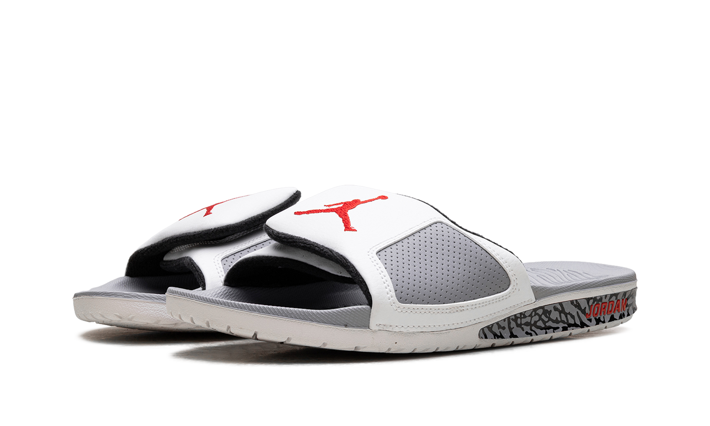 Air Jordan Hydro 3 Retro Slide "White Cement" 854556 101