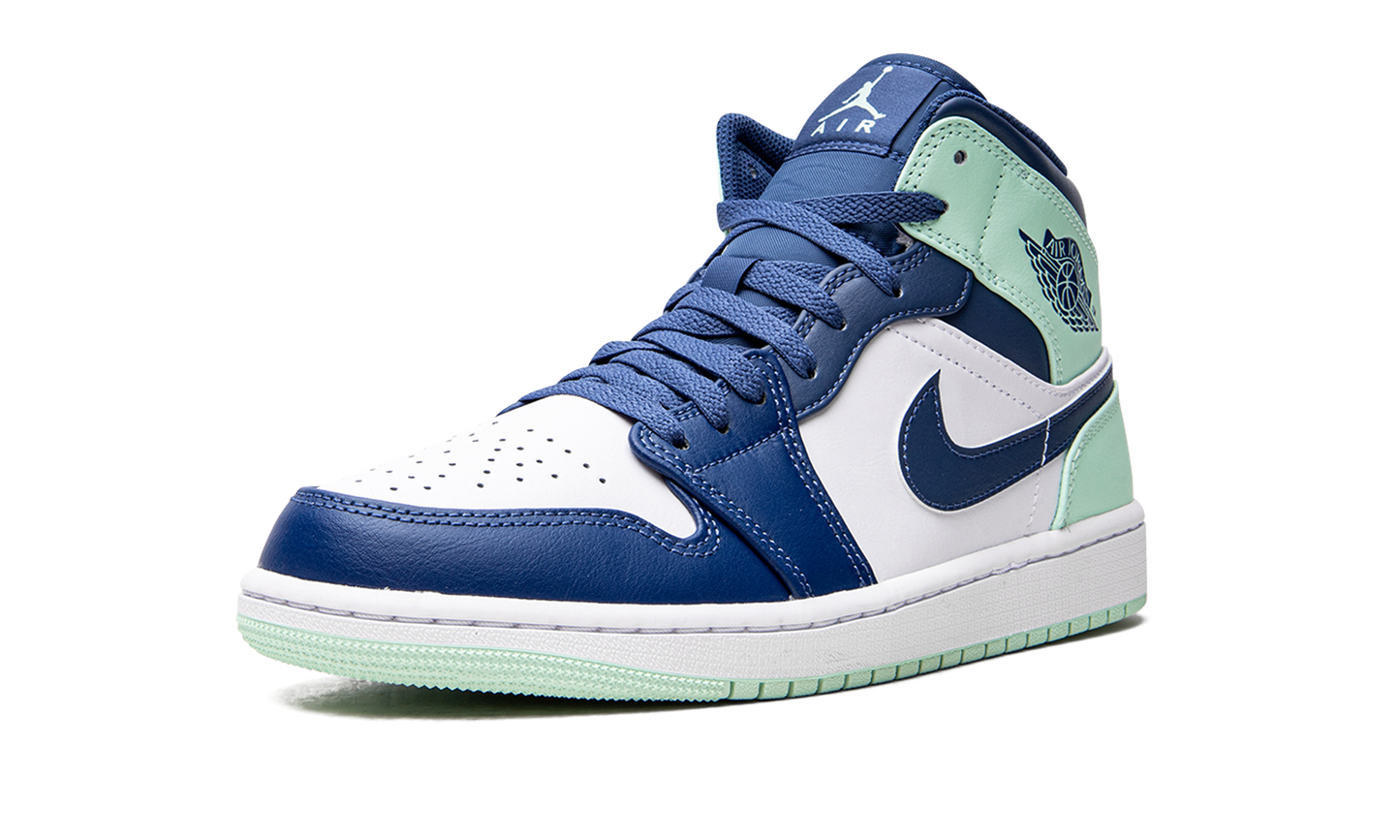 Air Jordan 1 Mid "Blue Mint" 554724 413