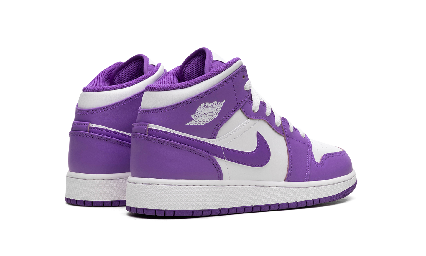 AIR JORDAN 1 MID GS "White / Purple Venom" DQ8423 511