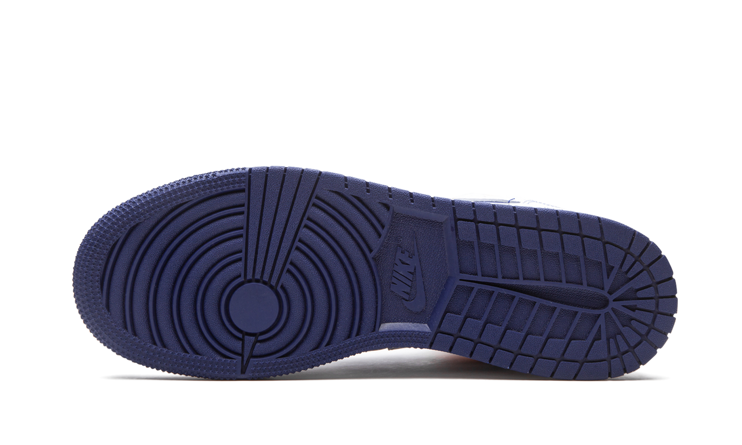 Air Jordan 1 Mid GS "White Deep Royal Blue" 554725 131