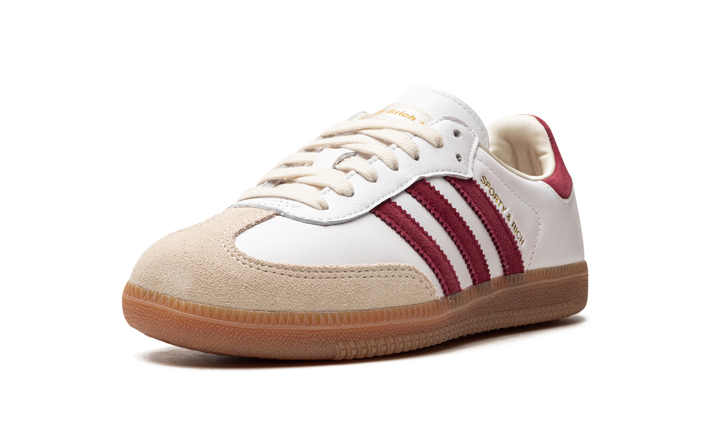 Samba OG "Sporty & Rich - White Core Burgundy" IF5660