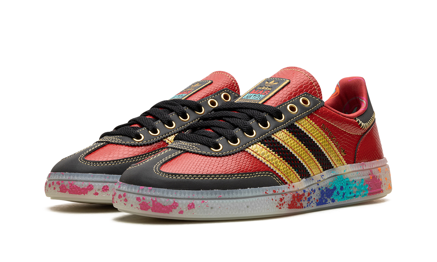 Handball Spezial "S.E.E.D. - Scarlet Gold Paint Splatter" ID8617