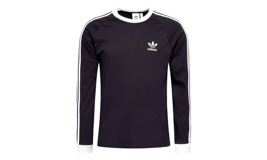Adicolor Classics 3-Stripes Long Sleeve Tee "Black White" GN3478