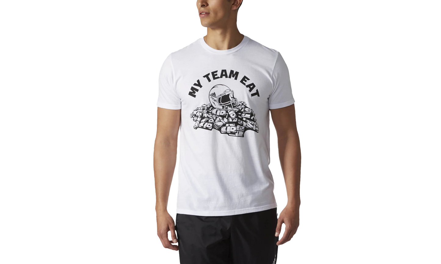 My Team Eat Savage Speed T-Shirt "White / Black" BQ8503