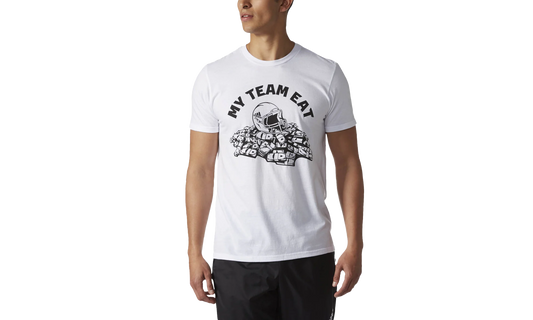 My Team Eat Savage Speed T-Shirt "White / Black" BQ8503
