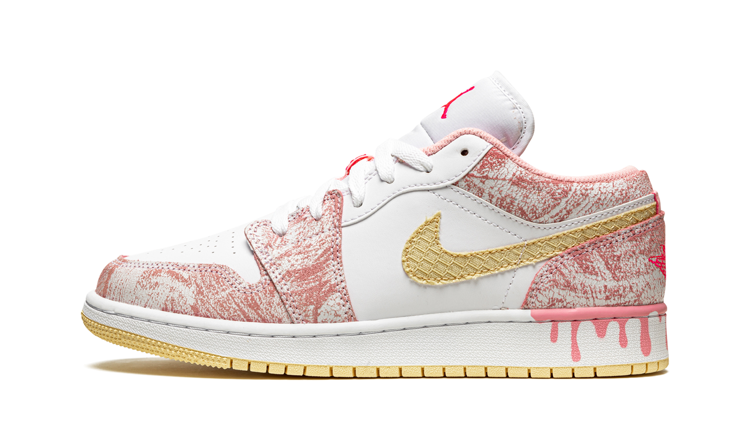 Air Jordan 1 Low SE GS "Paint Drip" CW7104 601