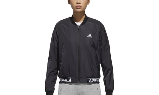 Sport Id Woven Bomber Womens Short Jacket "Black" CE2535