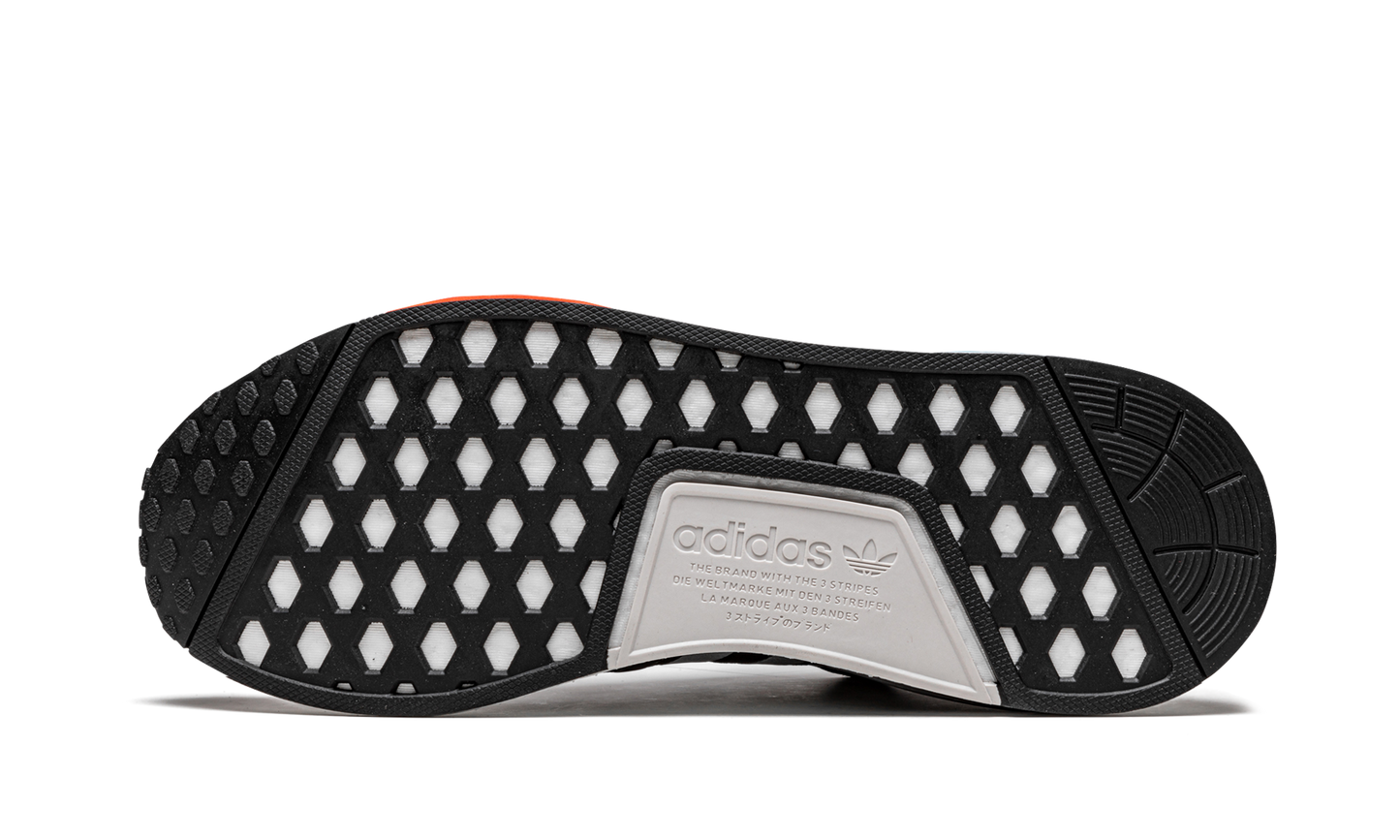 NMD_R1 "Black / Silver / Solar Red" FY5727