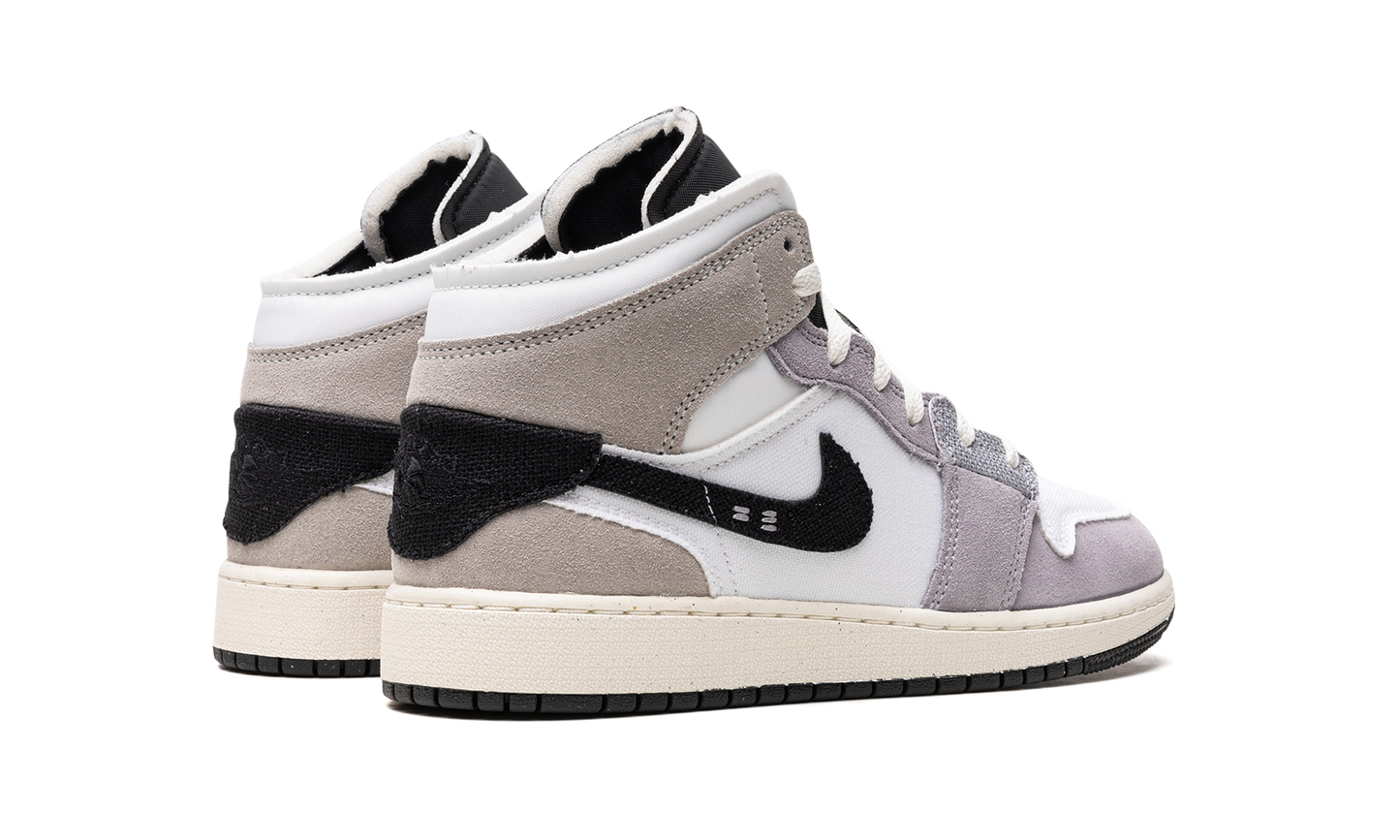 Air Jordan 1 Mid SE Craft GS "Cement Grey" FD9091 002