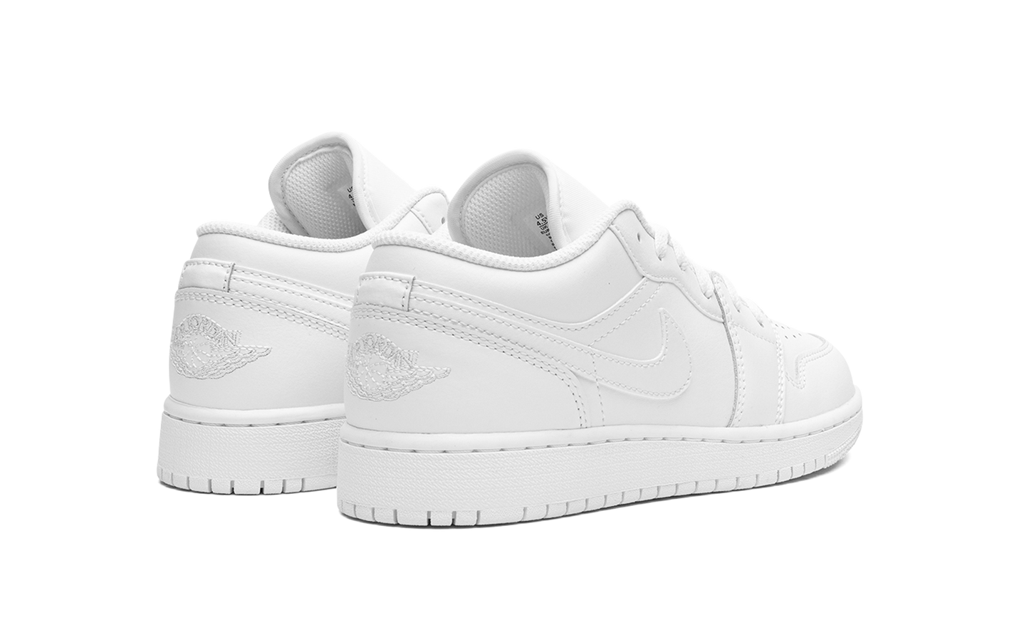 Air Jordan 1 Low GS "Triple White" 553560 136