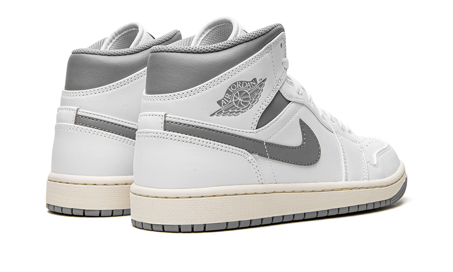 Air Jordan 1 Mid "White / Stealth Grey" 554724 135