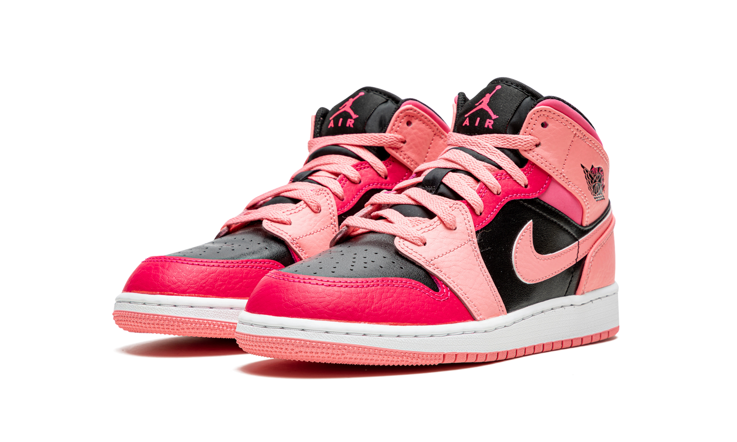 Air Jordan 1 Mid GS "Coral Chalk" 554725 662