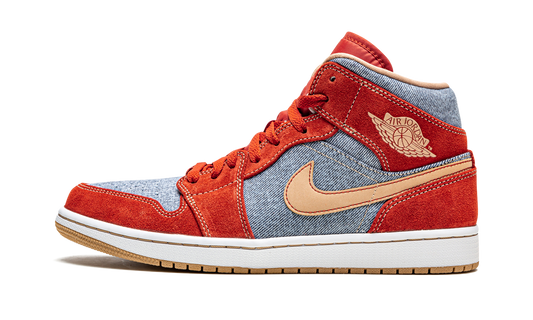 Air Jordan 1 Mid SE "Denim Red Suede" DM4352 600