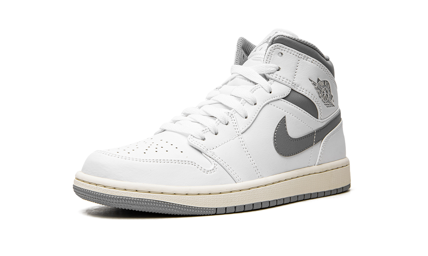 Air Jordan 1 Mid "White / Stealth Grey" 554724 135
