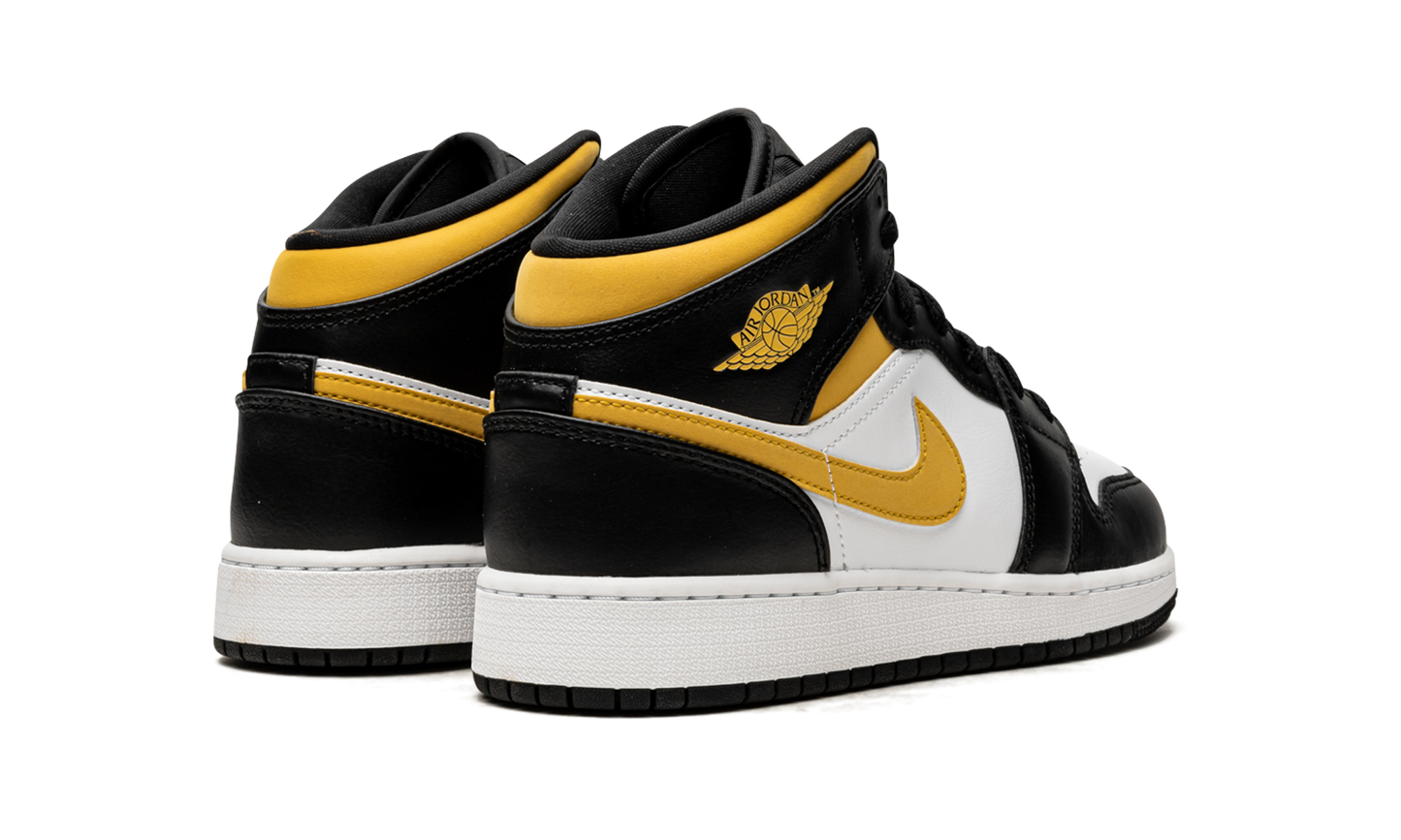 Air Jordan 1 Mid GS "Pollen / Black / White" 554725 177