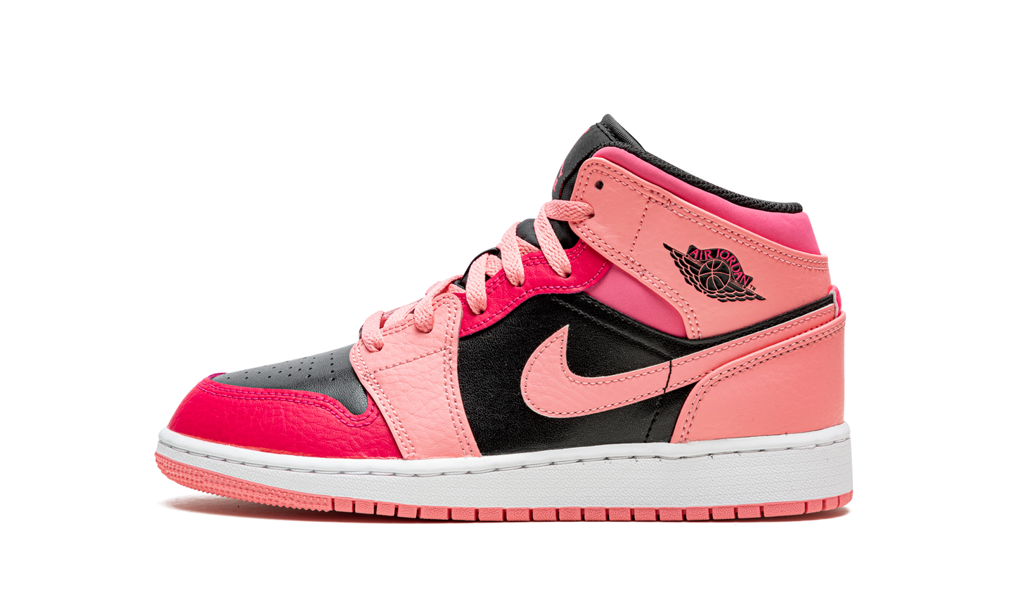 Air Jordan 1 Mid GS "Coral Chalk" 554725 662
