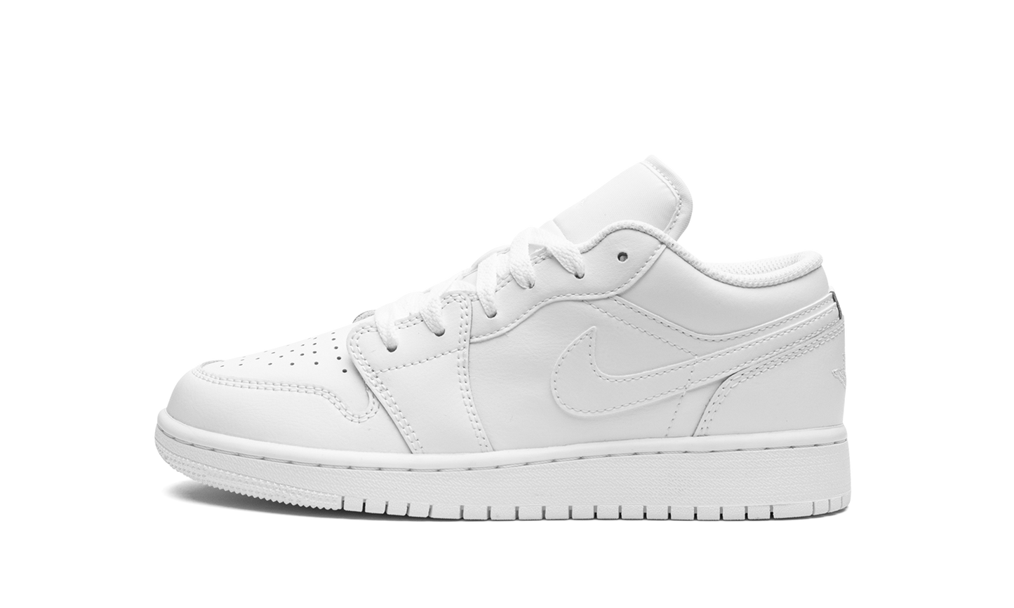 Air Jordan 1 Low GS "Triple White" 553560 136