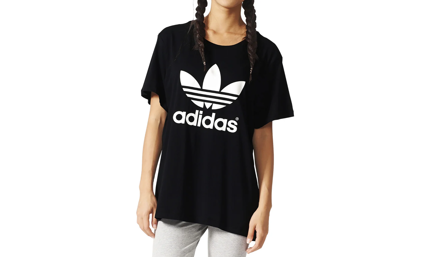 Boyfriend Trefoil T-Shirt "Black / White" AJ8351