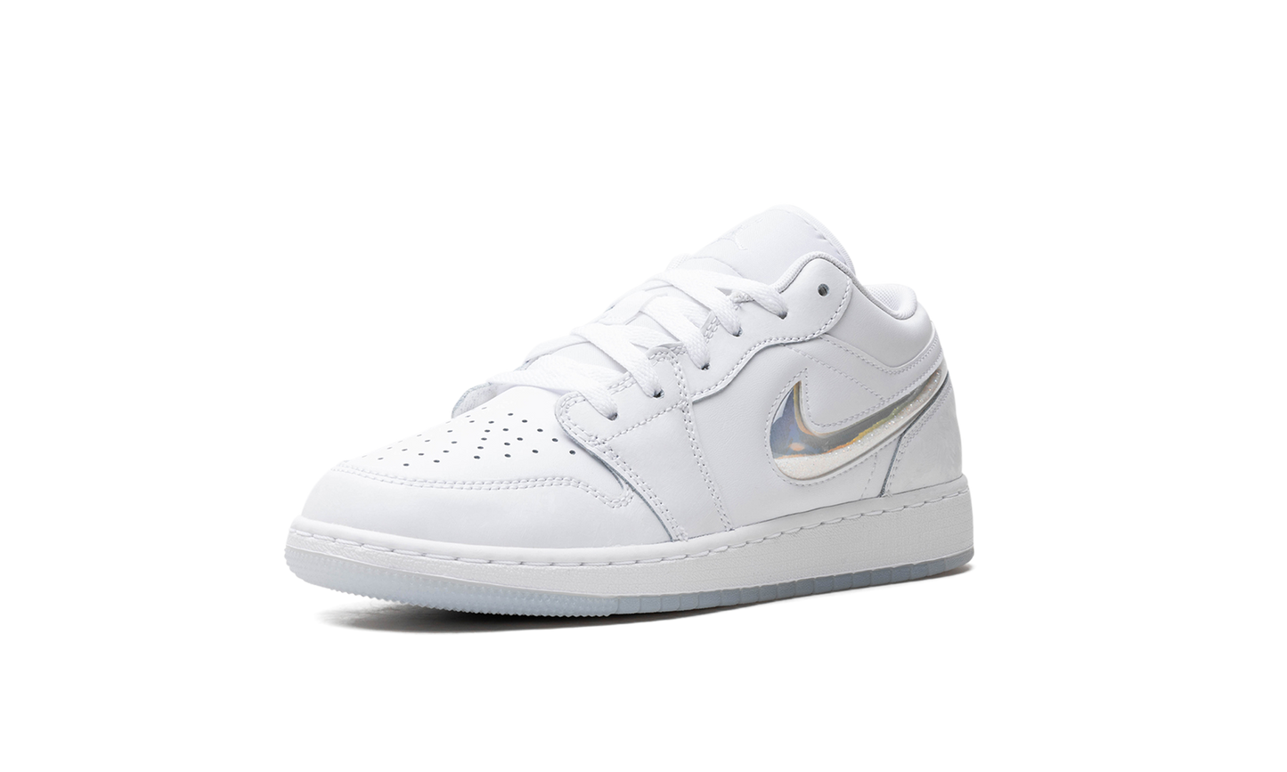 Air Jordan 1 Low GS "Glitter Swoosh" FQ9112 100