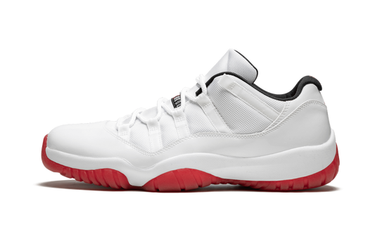 Air Jordan 11 Retro Low "White/Varsity Red" 528895 101
