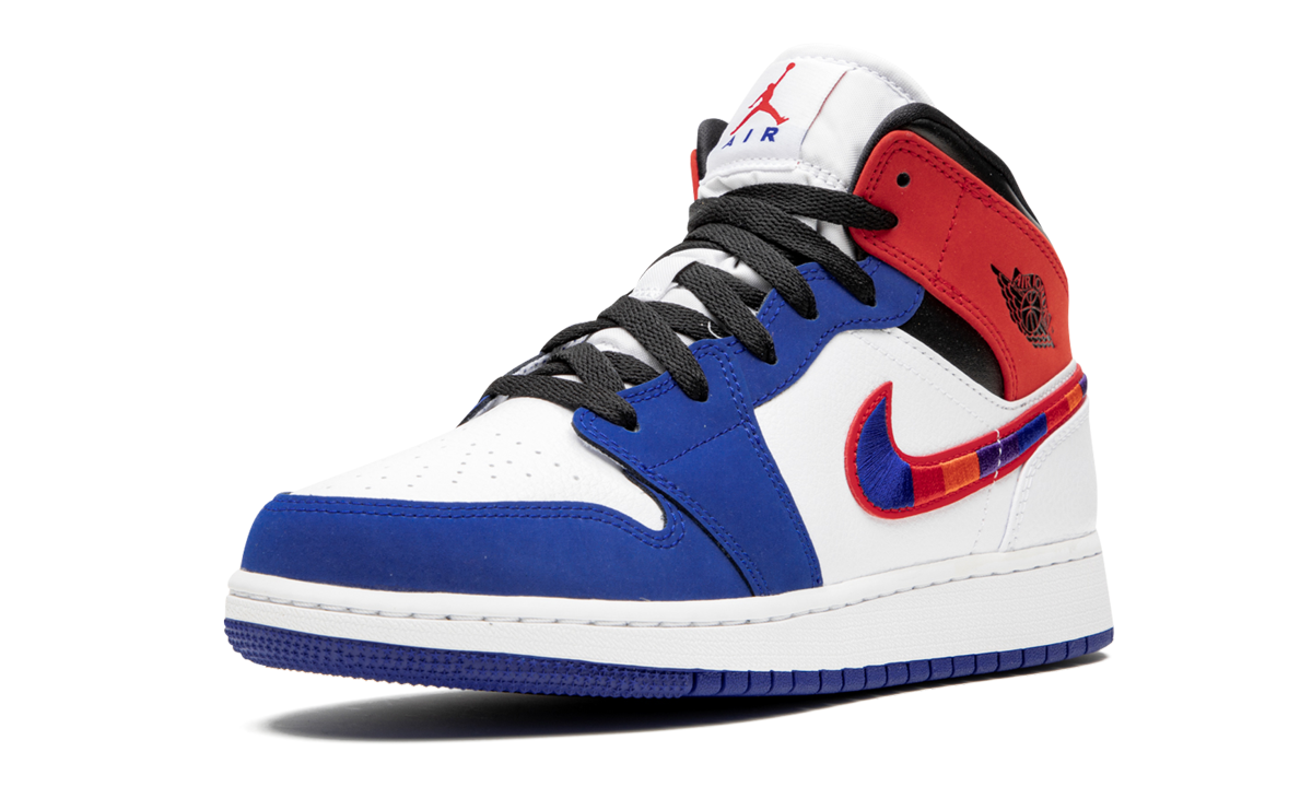 Air Jordan 1 Mid SE GS "Multicolor Swoosh" BQ6931 146