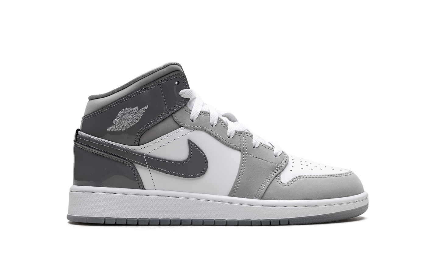 Jordan 1 Mid GS "White Medium Cool Grey" HF3193 100