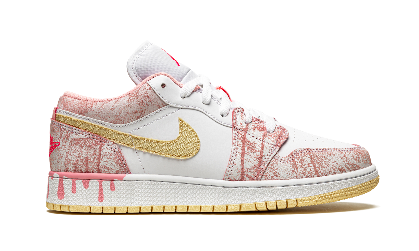Air Jordan 1 Low SE GS "Paint Drip" CW7104 601