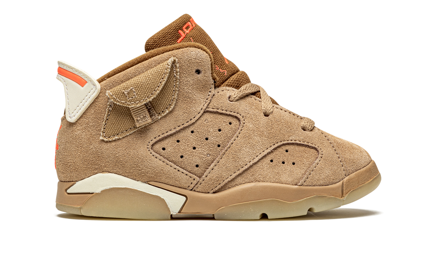 Air Jordan 6 Retro TD "Travis Scott - British Khaki" DH0692 200