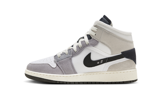 Air Jordan 1 Mid SE Craft GS "Cement Grey" FD9091 002