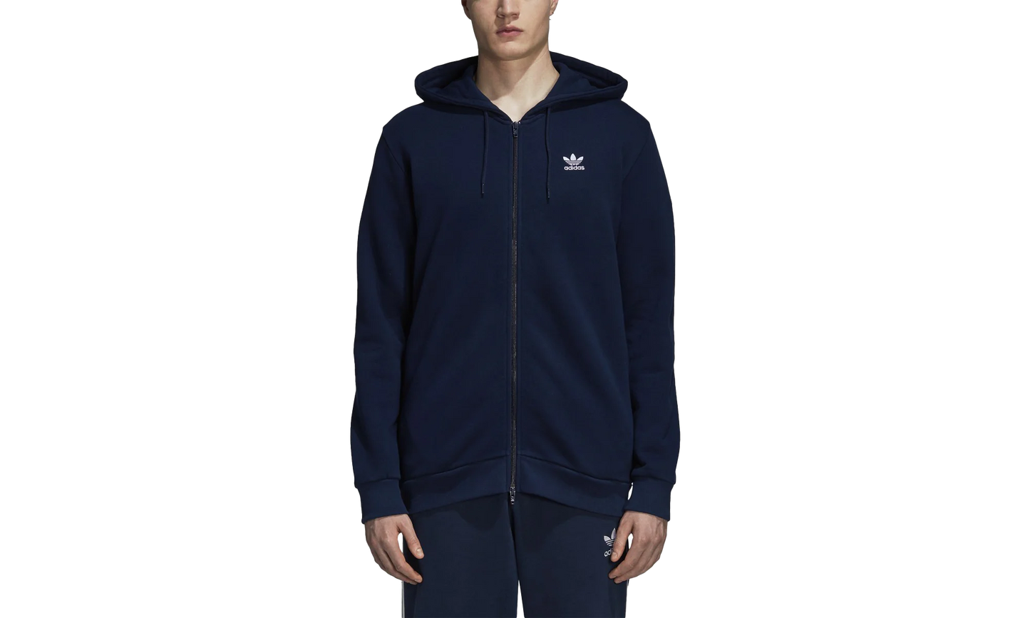 Originals Trefoil Full Zip Fleece Hoodie "Collegiate Navy" DS9896