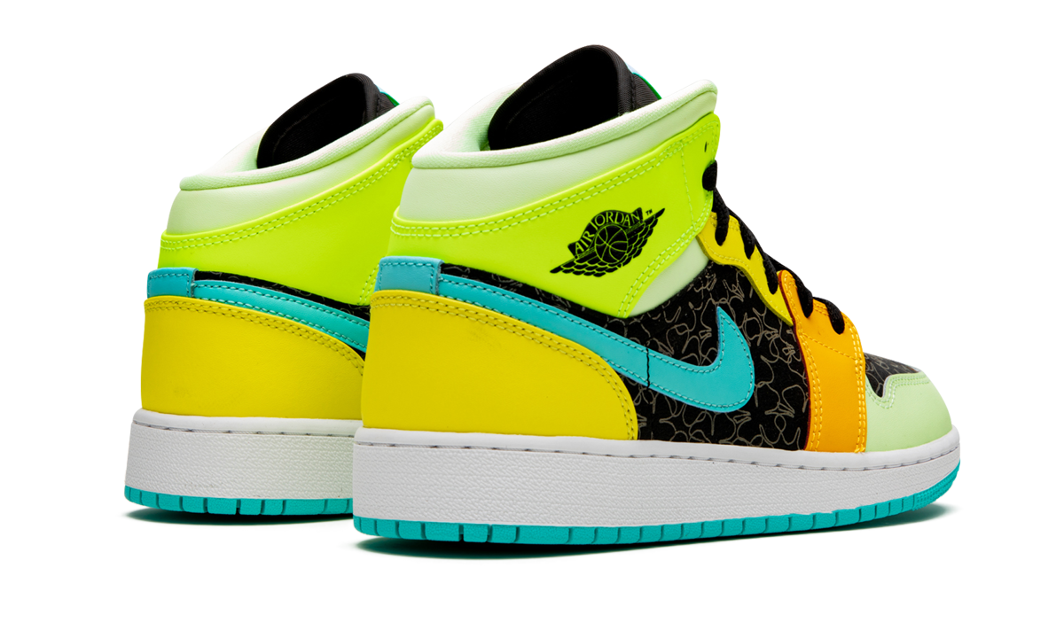 Air Jordan 1 Mid SE GS "Four Leaf Clover" BQ6931 037