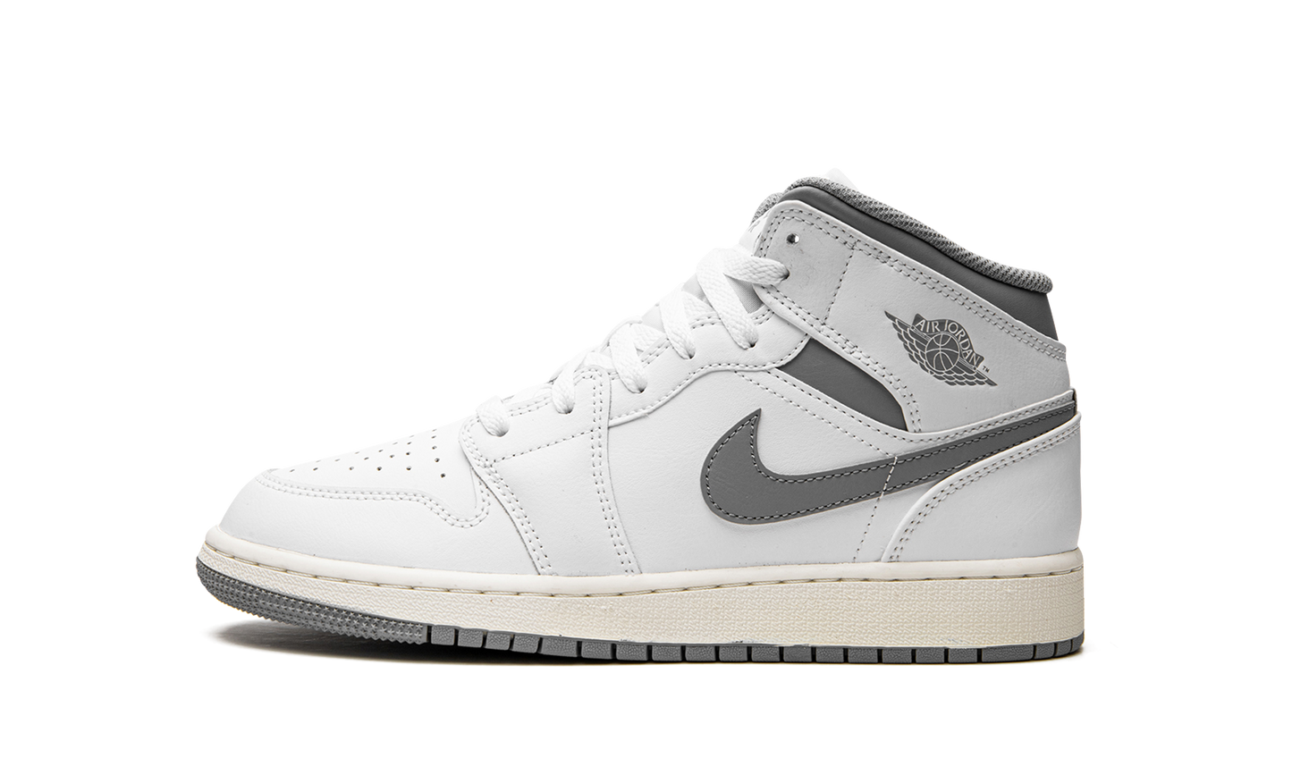 Air Jordan 1 Mid GS "Neutral Grey" 554725 135