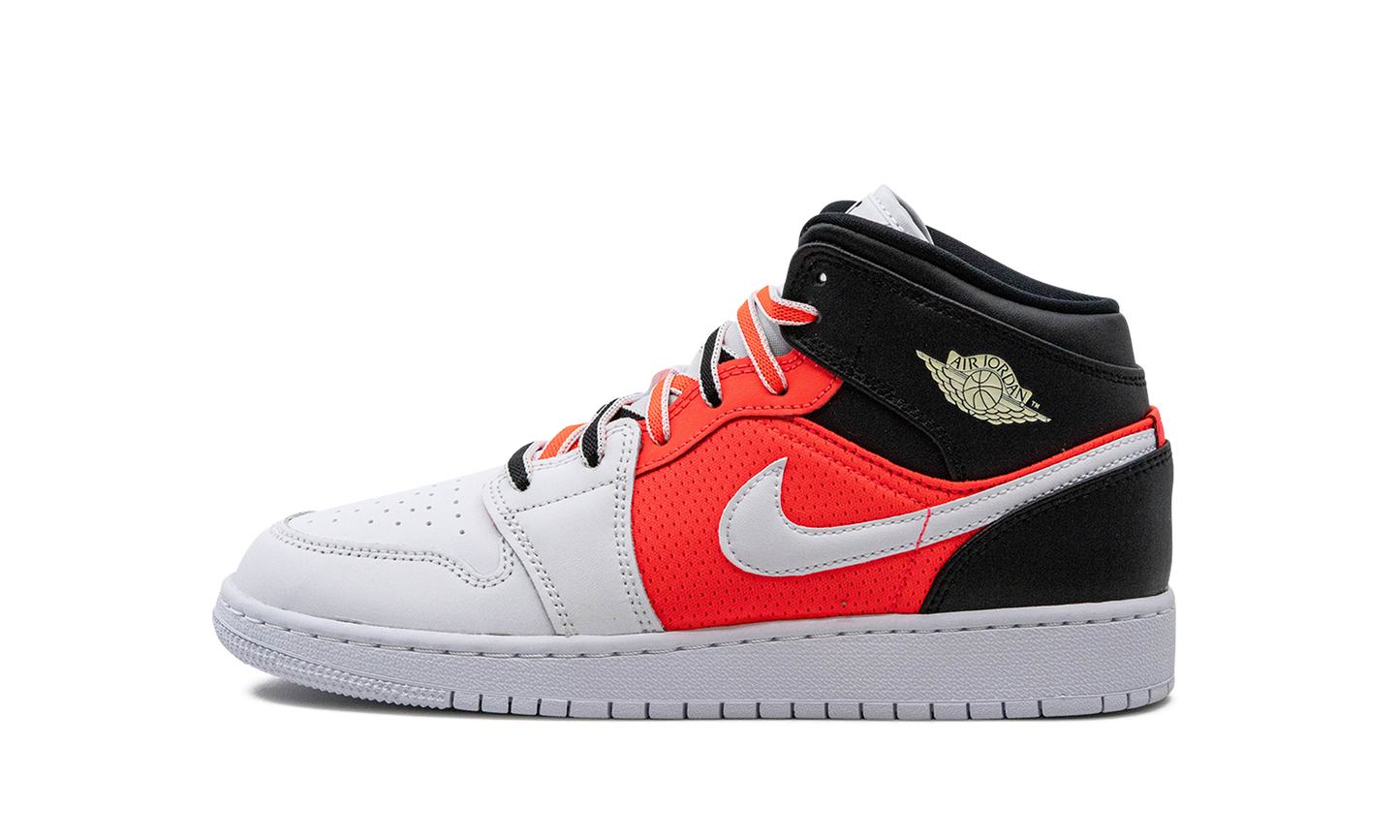 Air Jordan 1 Mid SE GS "White Infrared" FB4417 016