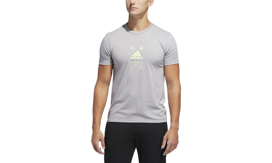 Emblem Coded Graphic Tee "Grey Heather" DV2111